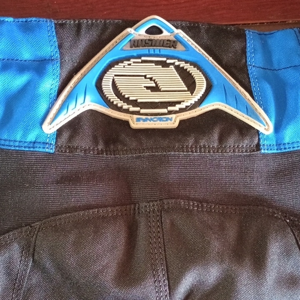 Answer Motocross Racing Riding Men's Black and Blue Pants - Picture 13 of 16